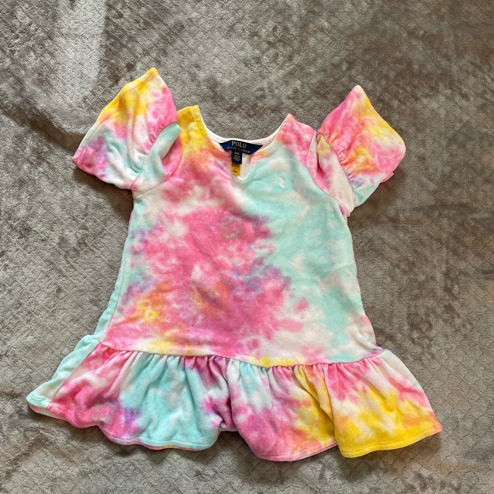 Polo Ralph Lauren Kids One-Piece Swimsuit Dress Coverup Multicolor NEW